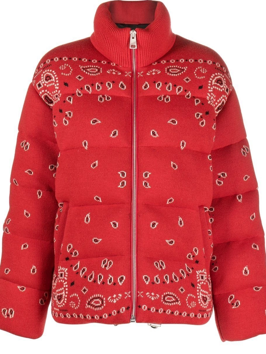 Cheap puffer Alanui jacket Women bandana-print 0701